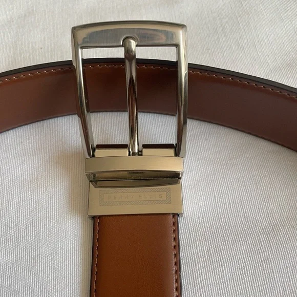 NWOT Perry Ellis mens Amigo Reversible Belt Belt - Picture 5 of 9